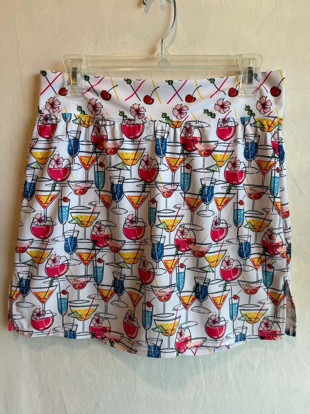 SkortObsession Women's Cocktail Print Skort, Size L